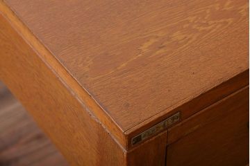 レトロ家具　昭和レトロ　古い木製のアンティーク片袖机