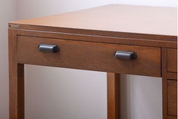 レトロ家具　昭和レトロ　古い木製のアンティーク片袖机