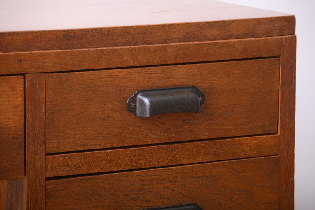 レトロ家具　昭和レトロ　古い木製のアンティーク片袖机