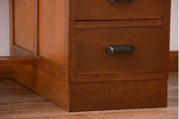 レトロ家具　昭和レトロ　古い木製のアンティーク片袖机