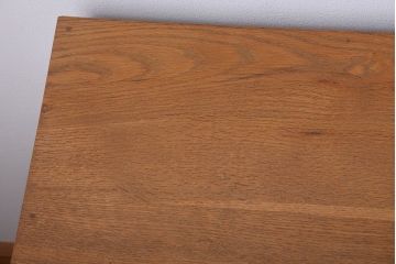 レトロ家具　昭和レトロ　古いナラ材のアンティーク片袖机