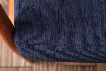 中古　CHLOROS(クロロス)　シンプルでお洒落なチーク材の1人掛けアームソファ