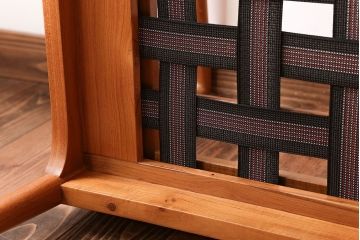 中古　CHLOROS(クロロス)　シンプルでお洒落なチーク材の1人掛けアームソファ