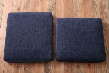 中古　CHLOROS(クロロス)　シンプルでお洒落なチーク材の1人掛けアームソファ