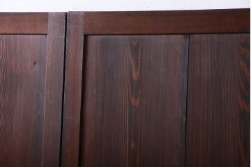 古民具・骨董　古い木の味わい深いアンティーク板戸4枚セット