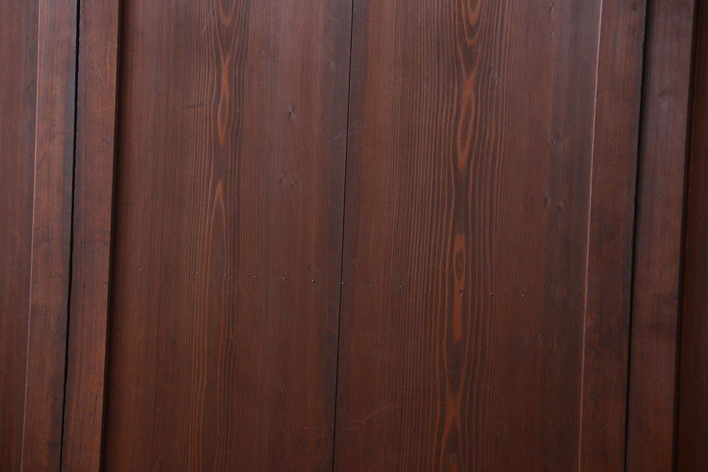 古民具・骨董　古い木の味わい深いアンティーク板戸4枚セット