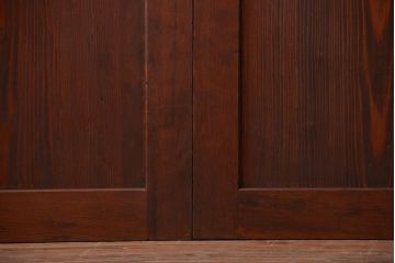 古民具・骨董　古い木の味わい深いアンティーク板戸4枚セット