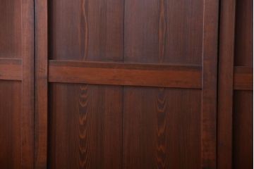 古民具・骨董　古い木の味わい深いアンティーク板戸4枚セット