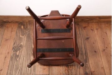 ヴィンテージ家具　秋田木工　ビンテージ品　後姿が美しいウィンザーチェア(ダイニングチェア、ウインザーチェア)