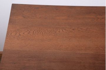 レトロ家具　アンティーク　古いナラ材のレトロなペイント片袖机