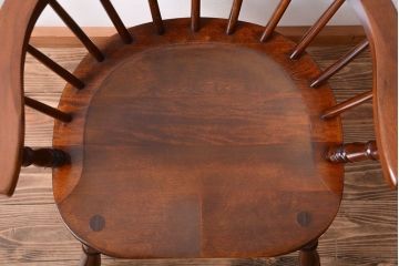 中古　九州民芸家具　アームチェア(キャプテンチェア)