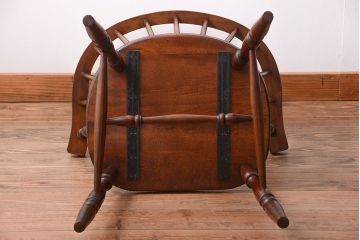 中古　九州民芸家具　アームチェア(キャプテンチェア)