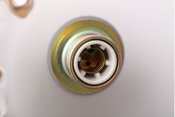 イタリア製　フリルシェードのアンティーク調テーブルランプ(テーブルスタンド)