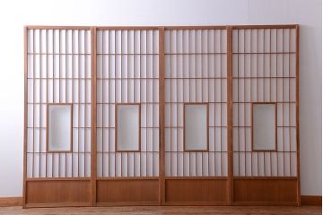 和製アンティーク　レトロな古い木の障子戸