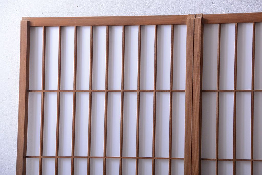 和製アンティーク　レトロな古い木の障子戸