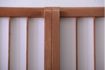 和製アンティーク　レトロな古い木の障子戸