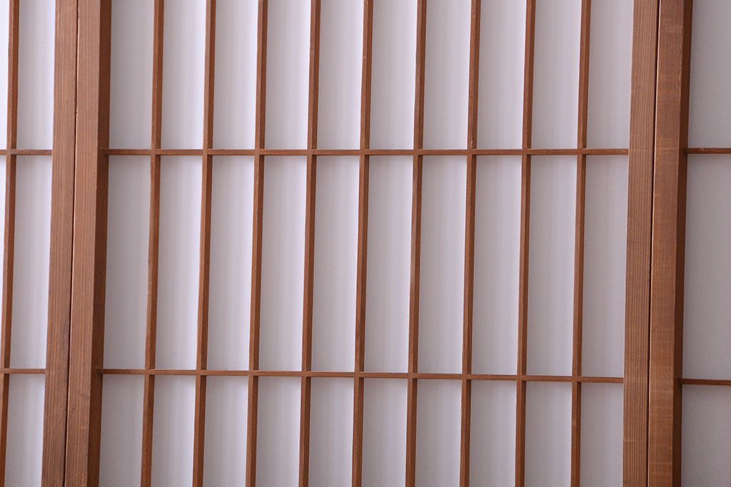 和製アンティーク　レトロな古い木の障子戸