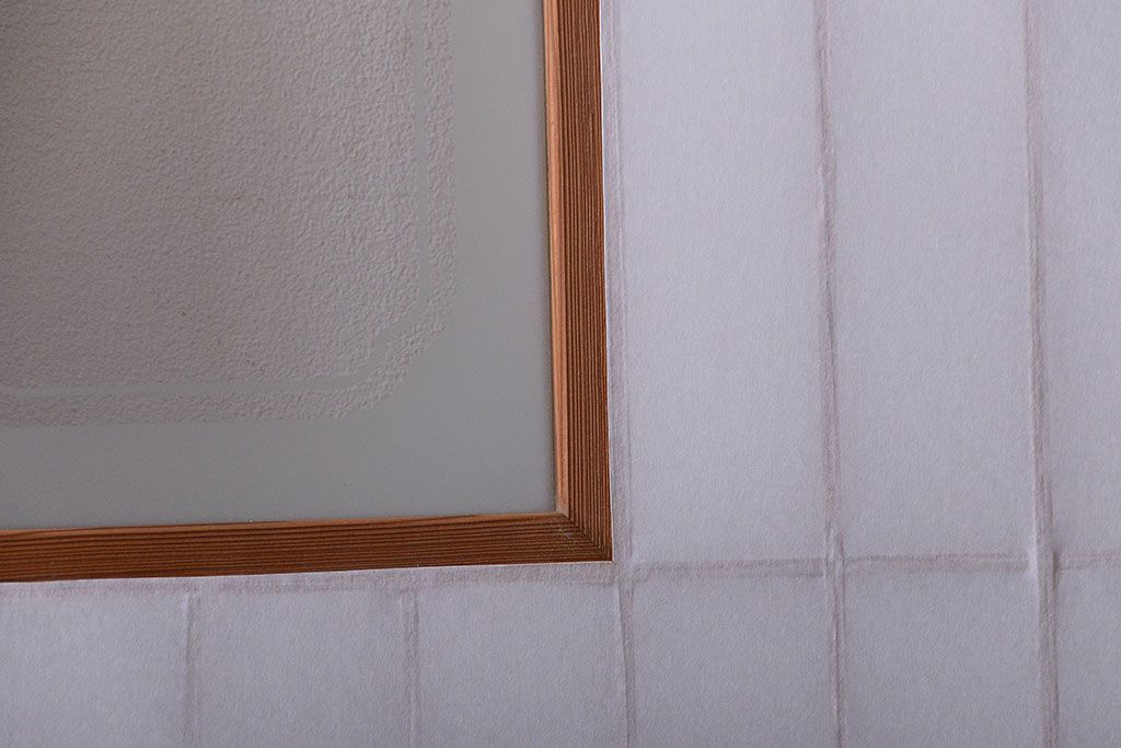 和製アンティーク　レトロな古い木の障子戸