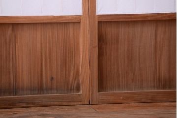 和製アンティーク　レトロな古い木の障子戸