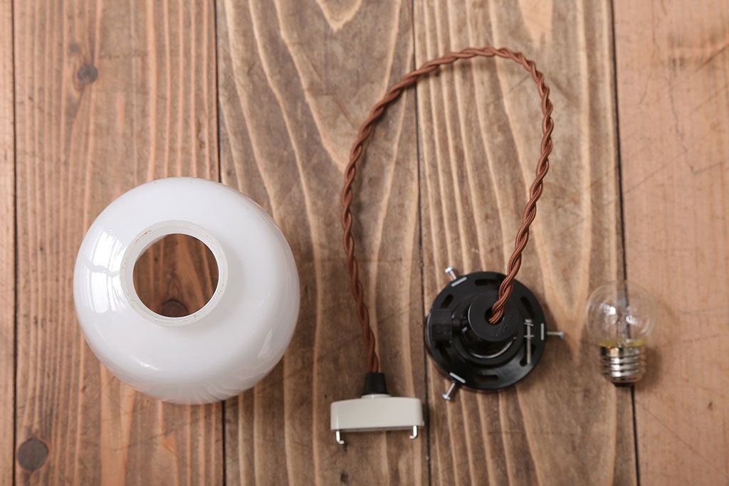 和製アンティーク　シンプルな電笠天井照明(1)