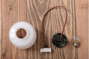 和製アンティーク　シンプルな電笠天井照明(1)