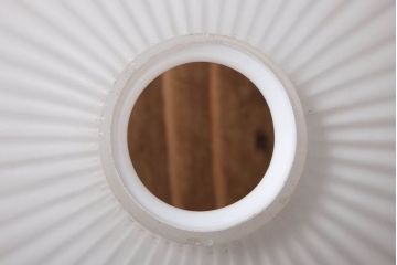 和製アンティーク　レトロな白いガラスの電笠天井照明(ペンダントライト)