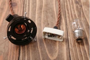 和製アンティーク　レトロな白いガラスの電笠天井照明(ペンダントライト)