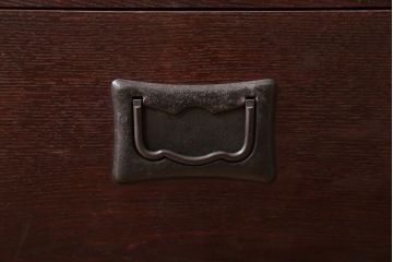 アンティーク家具　古民具・骨董　前面欅材!モダンな時代箪笥(衣装箪笥)(1)