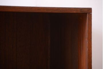 レトロ家具　昭和レトロ　古い木製のとても大きな横型アンティークマス目棚(ロッカー)
