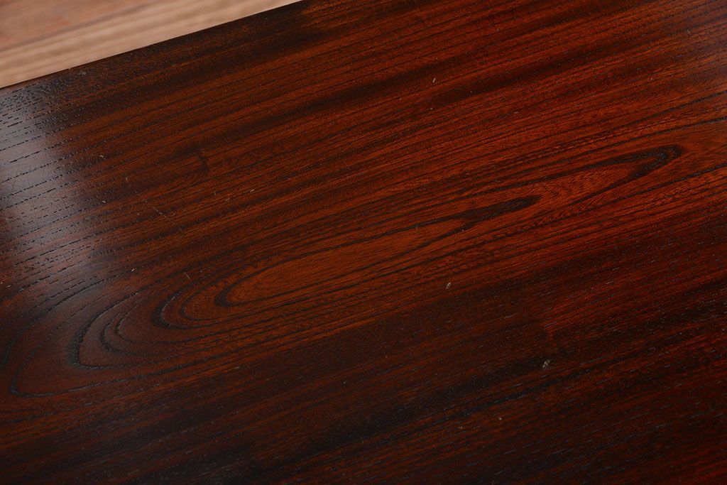 中古　民芸家具　総欅材の高級座卓(センターテーブル)