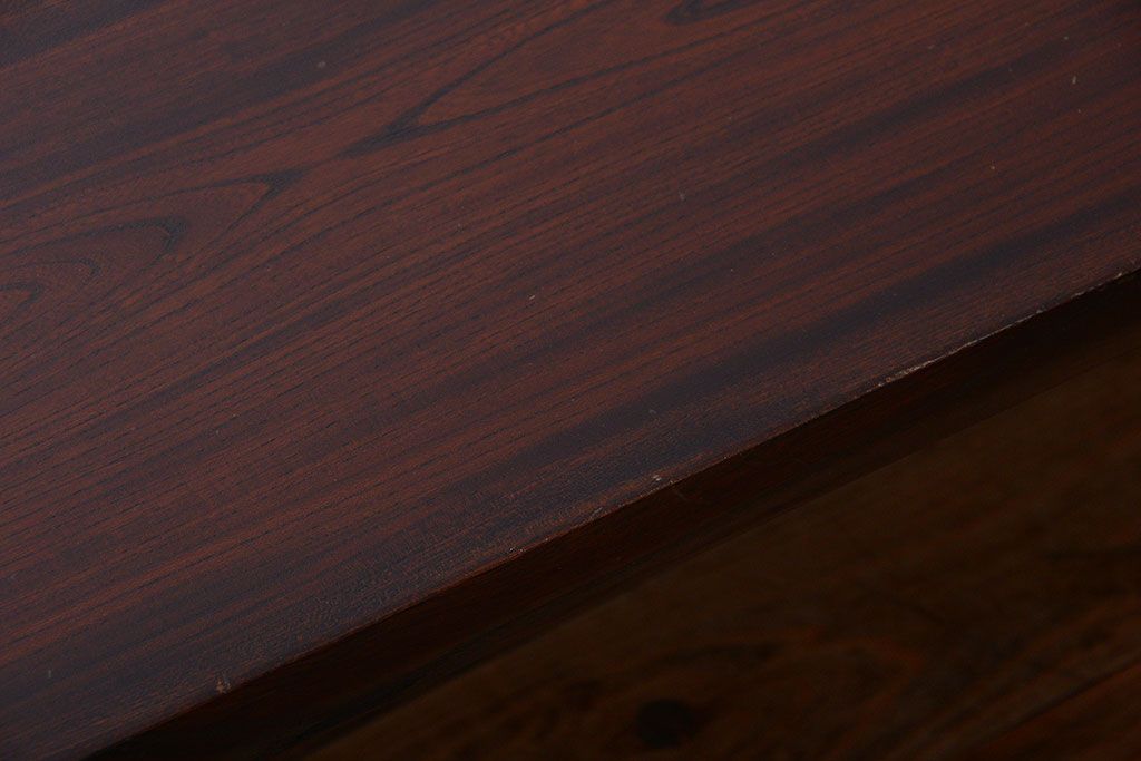 中古　民芸家具　総欅材の高級座卓(センターテーブル)