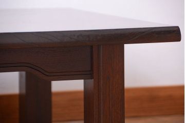 中古　民芸家具　総欅材の高級座卓(センターテーブル)