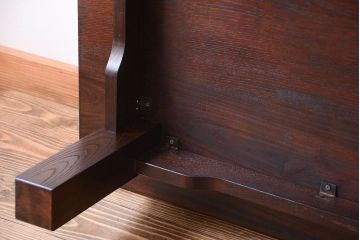中古　民芸家具　総欅材の高級座卓(センターテーブル)