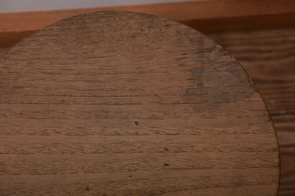 アンティーク家具　和製アンティーク　古い木のシンプルなスツール