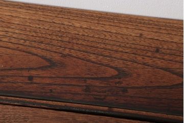 アンティーク雑貨　 古民具・骨董　総欅材!関西火鉢をリメイクした収納付きセンターテーブル(テレビ台)(1)