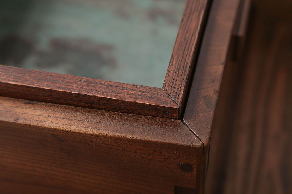 アンティーク雑貨　古民具・骨董　総欅材の古い角火鉢