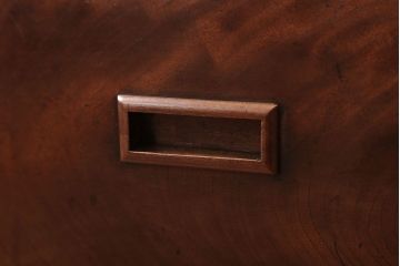 アンティーク雑貨　古民具・骨董　総欅材の古い角火鉢