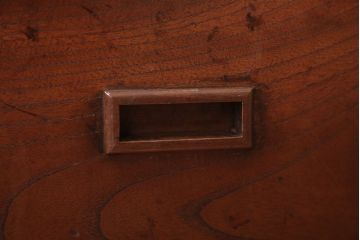 アンティーク雑貨　古民具・骨董　総欅材の古い角火鉢