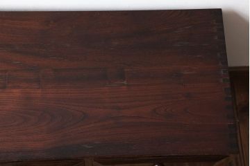 中古　九州民芸家具　高級品!三方欅材の小引き出し