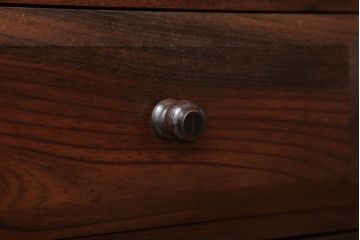 中古　九州民芸家具　高級品!三方欅材の小引き出し