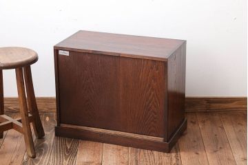 中古　九州民芸家具　高級品!三方欅材の小引き出し
