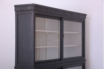 アンティーク家具　アンティークペイント　おしゃれで大きな重ね収納棚