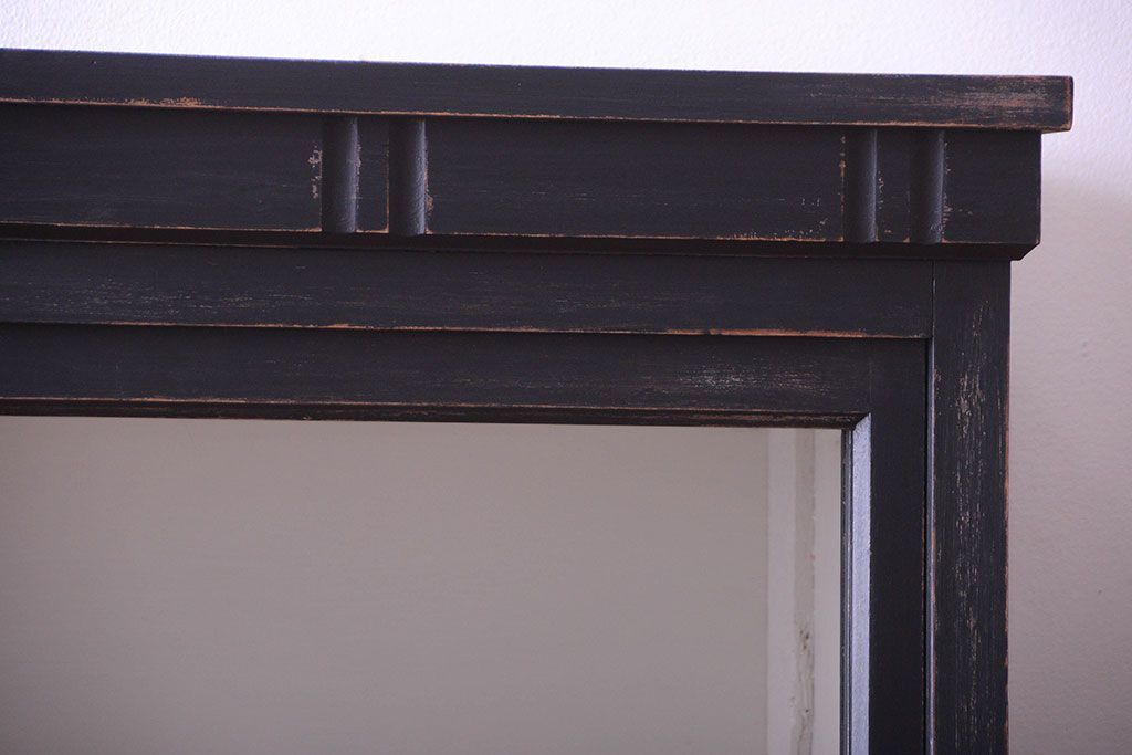 アンティーク家具　アンティークペイント　おしゃれで大きな重ね収納棚