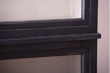 アンティーク家具　アンティークペイント　おしゃれで大きな重ね収納棚