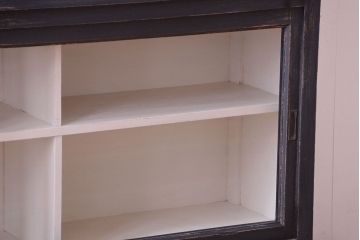 アンティーク家具　アンティークペイント　おしゃれで大きな重ね収納棚