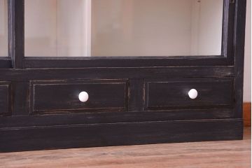 アンティーク家具　アンティークペイント　おしゃれで大きな重ね収納棚