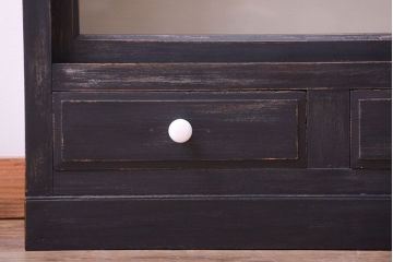 アンティーク家具　アンティークペイント　おしゃれで大きな重ね収納棚