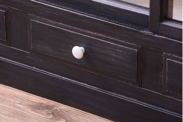 アンティーク家具　アンティークペイント　おしゃれで大きな重ね収納棚