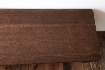 レトロ家具　和製アンティーク　古い学校のレトロな横長テーブル(作業台)