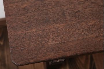 レトロ家具　和製アンティーク　古い学校のレトロな横長テーブル(作業台)